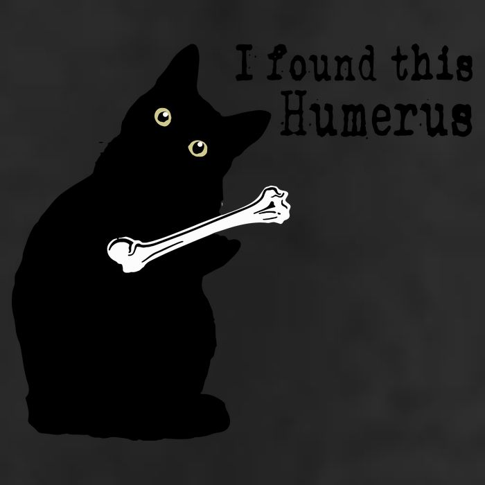 I Found This Humerus Humorous, Cat Lover Golf Towel