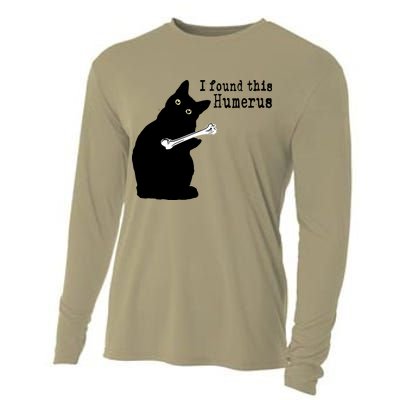 I Found This Humerus Humorous, Cat Lover Cooling Performance Long Sleeve Crew