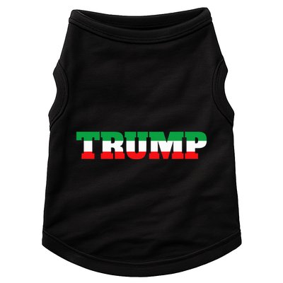 Italians For Trump Italiano Supporter Italy National Flag Doggie Tank