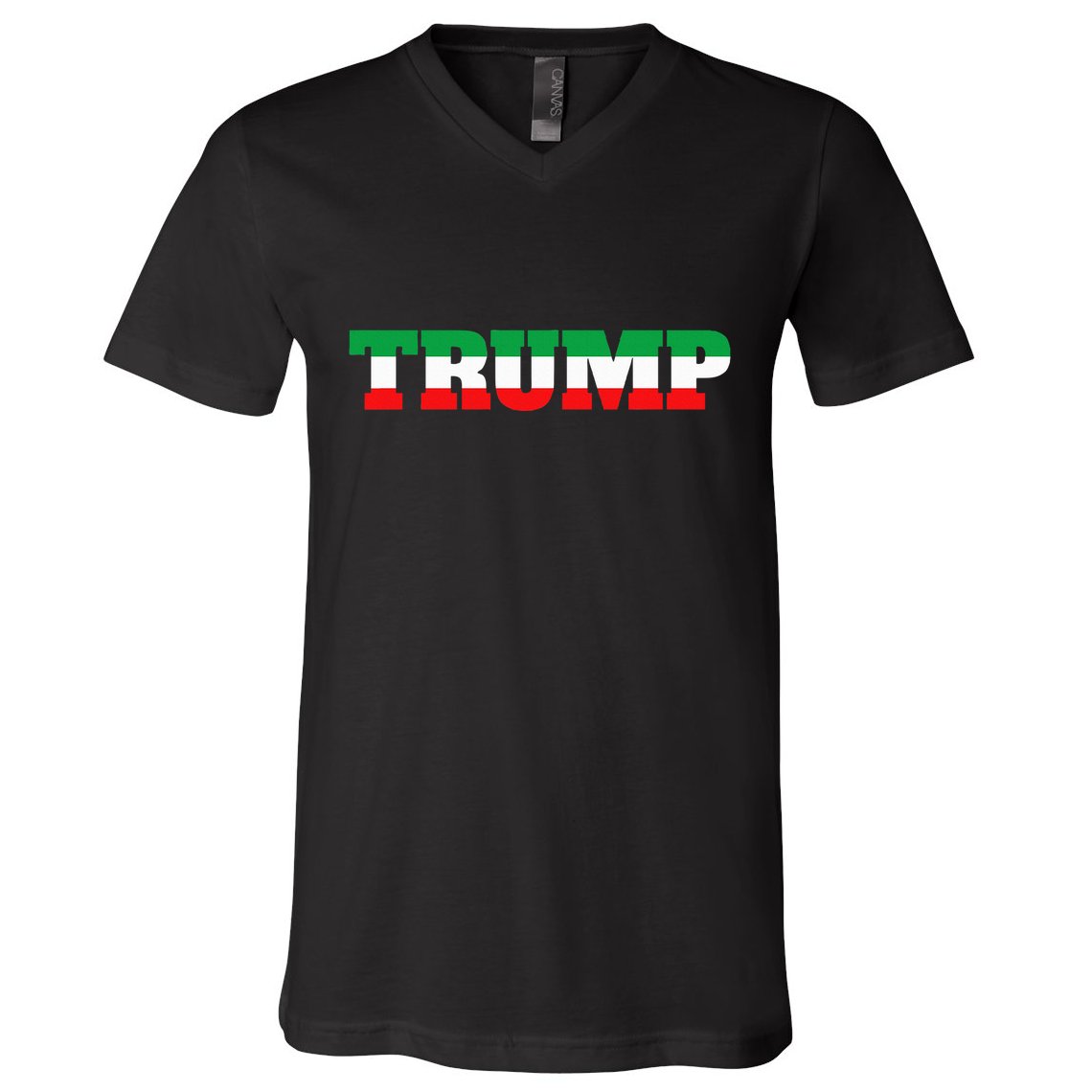 Italians For Trump Italiano Supporter Italy National Flag V-Neck T-Shirt