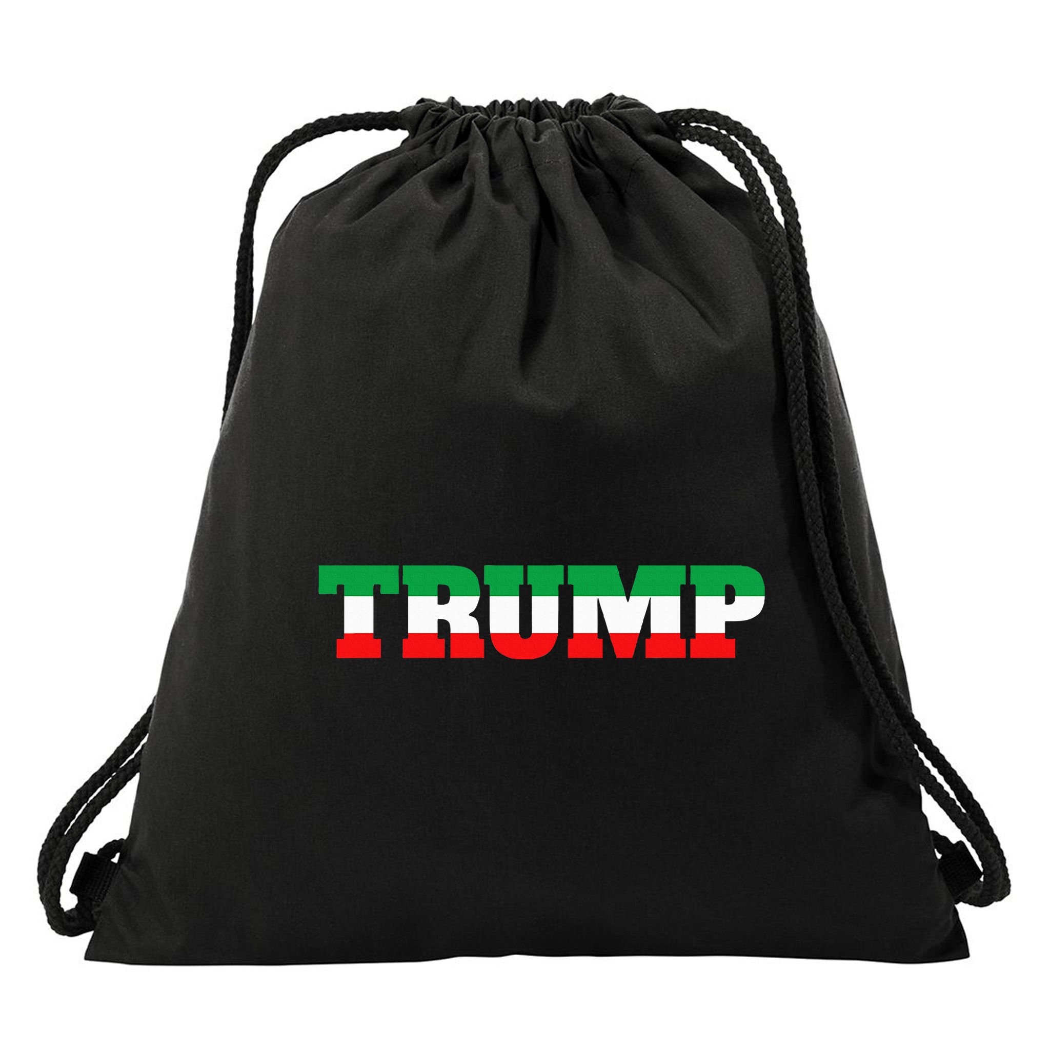 Italians For Trump Italiano Supporter Italy National Flag Drawstring Bag