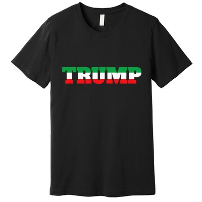 Italians For Trump Italiano Supporter Italy National Flag Premium T-Shirt