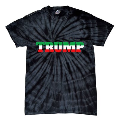 Italians For Trump Italiano Supporter Italy National Flag Tie-Dye T-Shirt