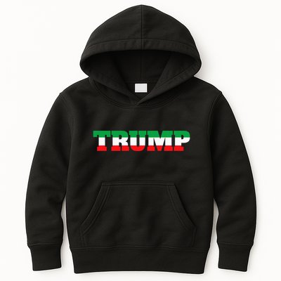 Italians For Trump Italiano Supporter Italy National Flag Kids Hoodie