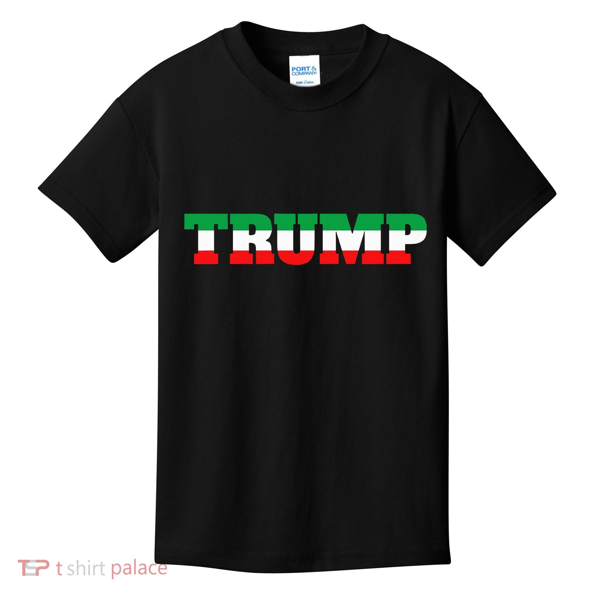 Italians For Trump Italiano Supporter Italy National Flag Kids T-Shirt