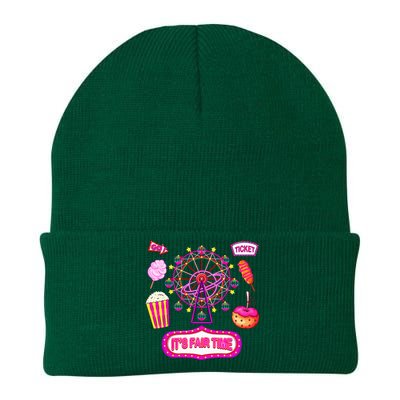 Its Fair Time Funny State Fair Ferris Wheel And Good Food Knit Cap Winter Beanie