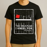 Ice Fishing Tip Up The Only Flag I Kneel For T-Shirt