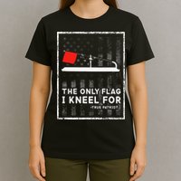 Ice Fishing Tip Up The Only Flag I Kneel For T-Shirt