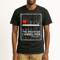Ice Fishing Tip Up The Only Flag I Kneel For Tall T-Shirt