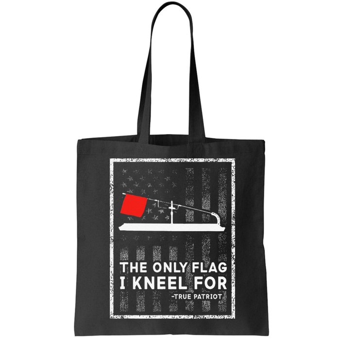 Ice Fishing Tip Up The Only Flag I Kneel For Bag