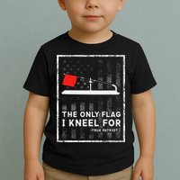 Ice Fishing Tip Up The Only Flag I Kneel For Toddler T-Shirt