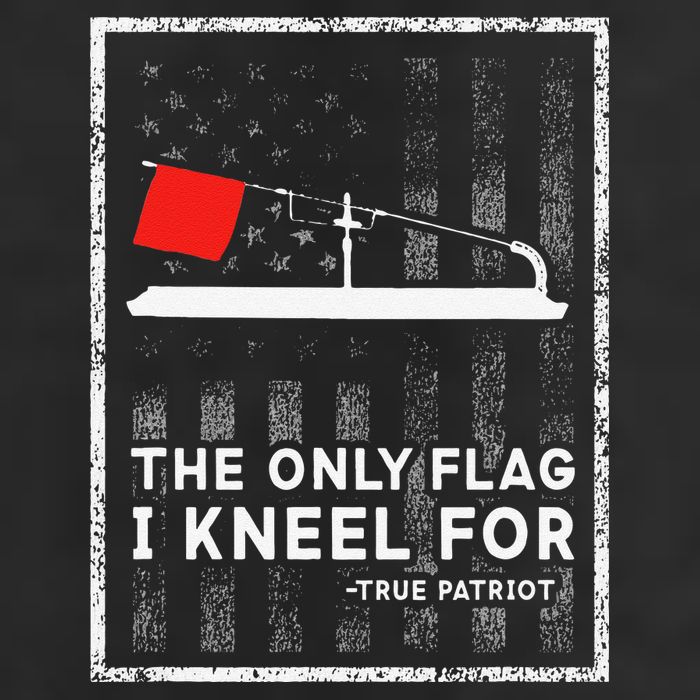 Ice Fishing Tip Up The Only Flag I Kneel For Microfiber Hand Towel