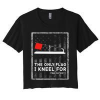Ice Fishing Tip Up The Only Flag I Kneel For Crop Top