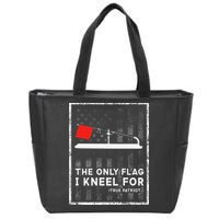Ice Fishing Tip Up The Only Flag I Kneel For Zip Tote Bag