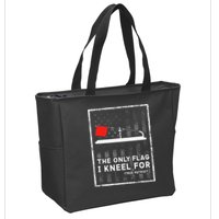 Ice Fishing Tip Up The Only Flag I Kneel For Zip Tote Bag