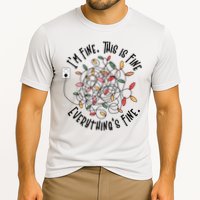 Im Fine This Is Fine Everything Is Fine Funny Christmas Cooling Performance Crew T-Shirt