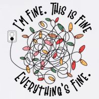 Im Fine This Is Fine Everything Is Fine Funny Christmas Mesh Reversible Basketball Jersey Tank