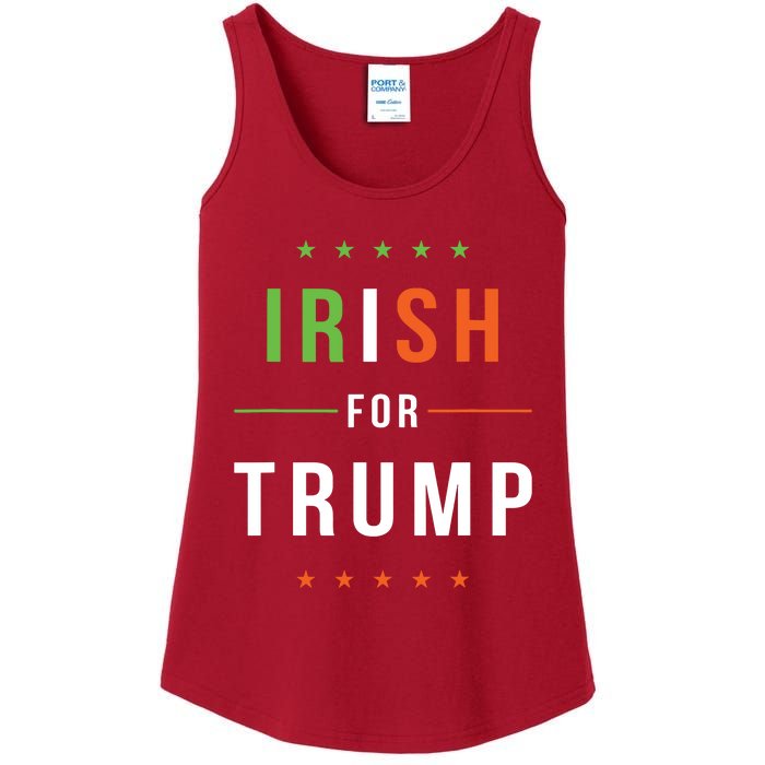 Irish For Trump Pro President Donald Trump Supporter Gift Ladies Essential Tank