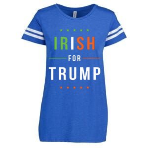 Irish For Trump Pro President Donald Trump Supporter Gift Enza Ladies Jersey Football T-Shirt