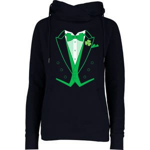 Irish Formal Tuxedo St. Patrick's Day Womens Funnel Neck Pullover Hood