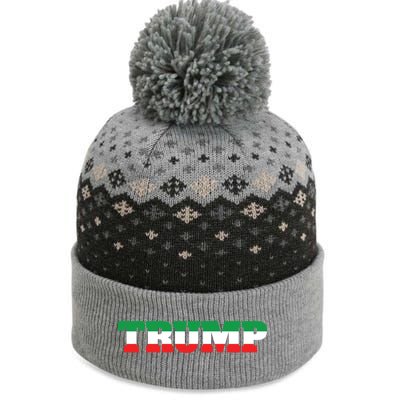 Italians For Trump Italiano Supporter Italy National Flag Cute Gift The Baniff Cuffed Pom Beanie