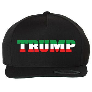 Italians For Trump Italiano Supporter Italy National Flag Cute Gift Wool Snapback Cap