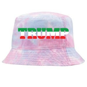 Italians For Trump Italiano Supporter Italy National Flag Cute Gift Tie-Dyed Bucket Hat