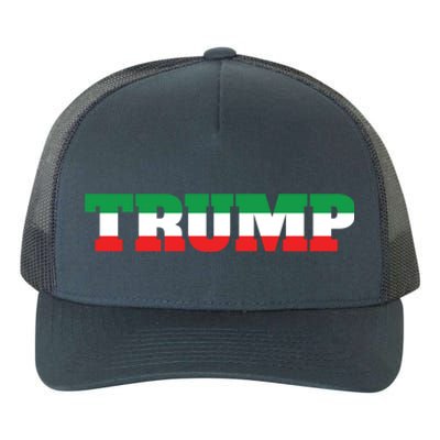 Italians For Trump Italiano Supporter Italy National Flag Cute Gift Yupoong Adult 5-Panel Trucker Hat