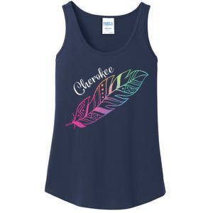 Indigenous Feather Tee Native American Cherokee Tribe Ladies Essential Tank