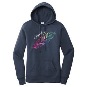 Indigenous Feather Tee Native American Cherokee Tribe Women's Pullover Hoodie