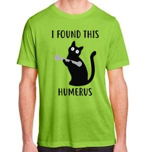 I Found This Humerus Funny Black Cat Adult ChromaSoft Performance T-Shirt