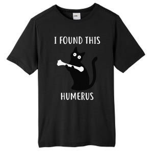 I Found This Humerus Funny Black Cat Tall Fusion ChromaSoft Performance T-Shirt