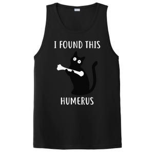 I Found This Humerus Funny Black Cat PosiCharge Competitor Tank