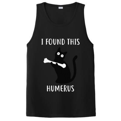 I Found This Humerus Funny Black Cat PosiCharge Competitor Tank