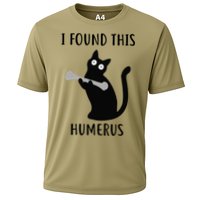 I Found This Humerus Funny Black Cat Performance Shirt