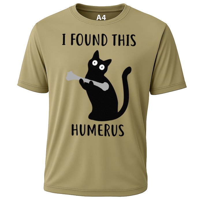 I Found This Humerus Funny Black Cat Performance Shirt