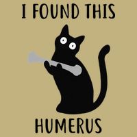 I Found This Humerus Funny Black Cat Performance Shirt