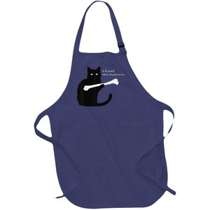 I Found This Humerus Funny Cat Lover Tees Full-Length Apron With Pockets