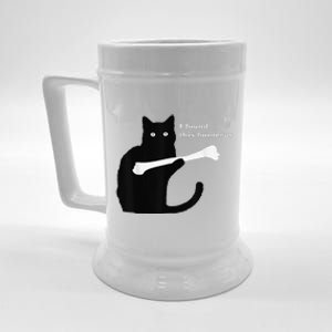 I Found This Humerus Funny Cat Lover Tees Beer Stein