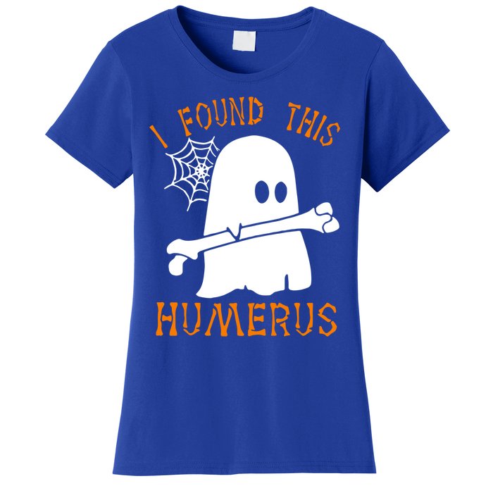 I Found This Humerus Funny Ghost Nurse Halloween Cute Gift Women's T-Shirt