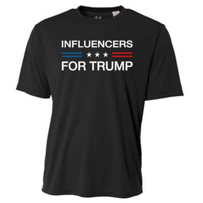 Influencers For Trump 2024 Funny Election Influencer Creator Cooling Performance Crew T-Shirt