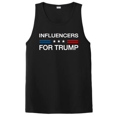 Influencers For Trump 2024 Funny Election Influencer Creator PosiCharge Competitor Tank