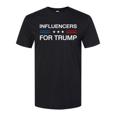 Influencers For Trump 2024 Funny Election Influencer Creator Softstyle® CVC T-Shirt