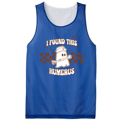 I Found This Humerus Boo Ghost Funny Halloween Nurse Costume Cute Gift Mesh Reversible Basketball Jersey Tank