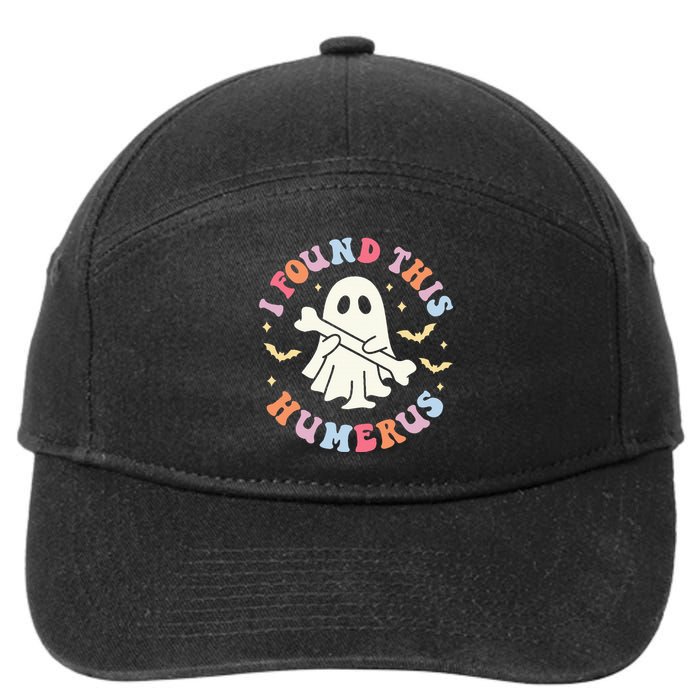 I Found This Humerus Pun Joke Humorous Halloween Costume 7-Panel Snapback Hat