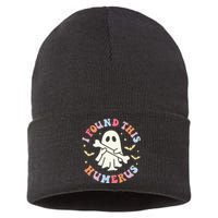 I Found This Humerus Pun Joke Humorous Halloween Costume Sustainable Knit Beanie