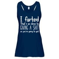 I Farted That's As Close To Giving A Shit Ladies Essential Flowy Tank