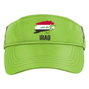 Iraq Football Team Player Flag Adult Drive Performance Visor