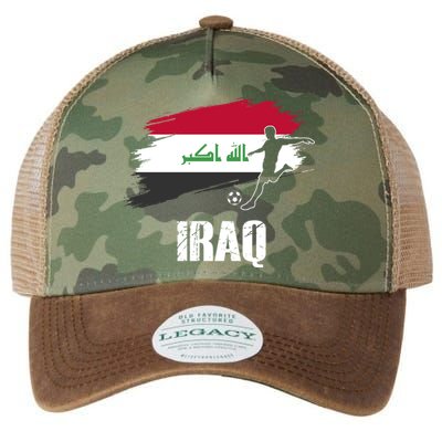 Iraq Football Team Player Flag Legacy Tie Dye Trucker Hat