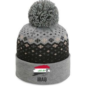 Iraq Football Team Player Flag The Baniff Cuffed Pom Beanie